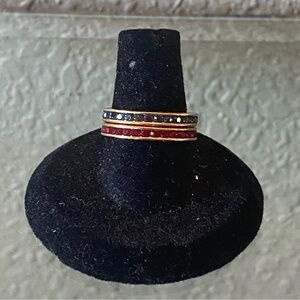 Stacking Gold & Gem Rings